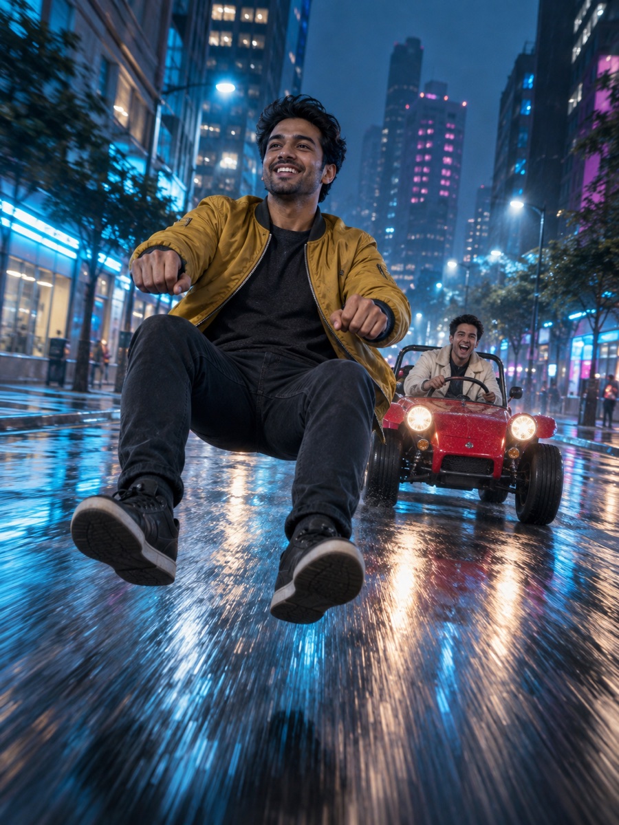 AI concept artwork for Night City Chase