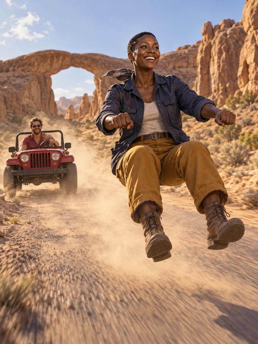 AI concept artwork for Desert Duo Chase